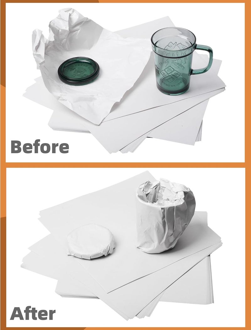 longteam 12 * 12 inch Packing Paper Moving supplies for Protecting Fragile China and Glasses, Small Wrapping Paper moving essentials for Shipping and Moving Box Filler (100 Sheets) - Image 3